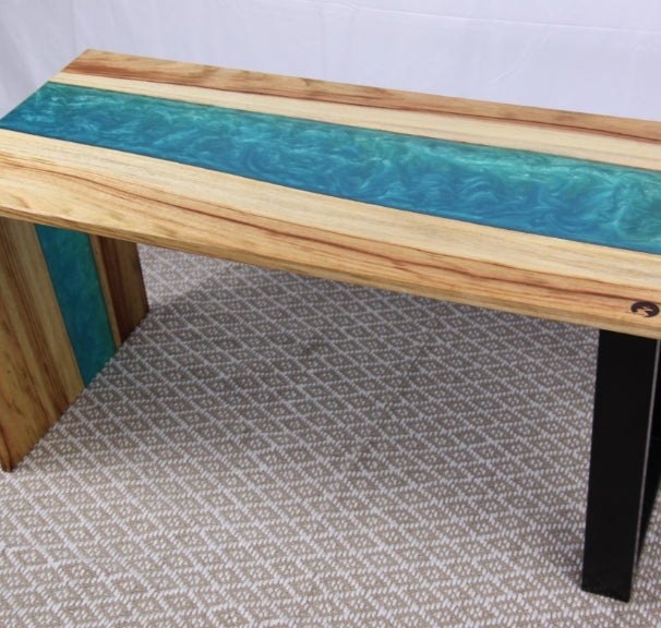 Coffee Table with Waterfall Look